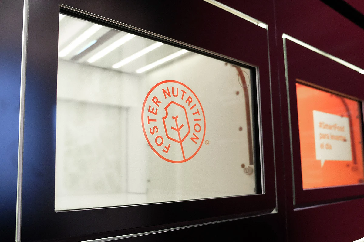Fōster Nutrition logo applied to an automated pickup locker