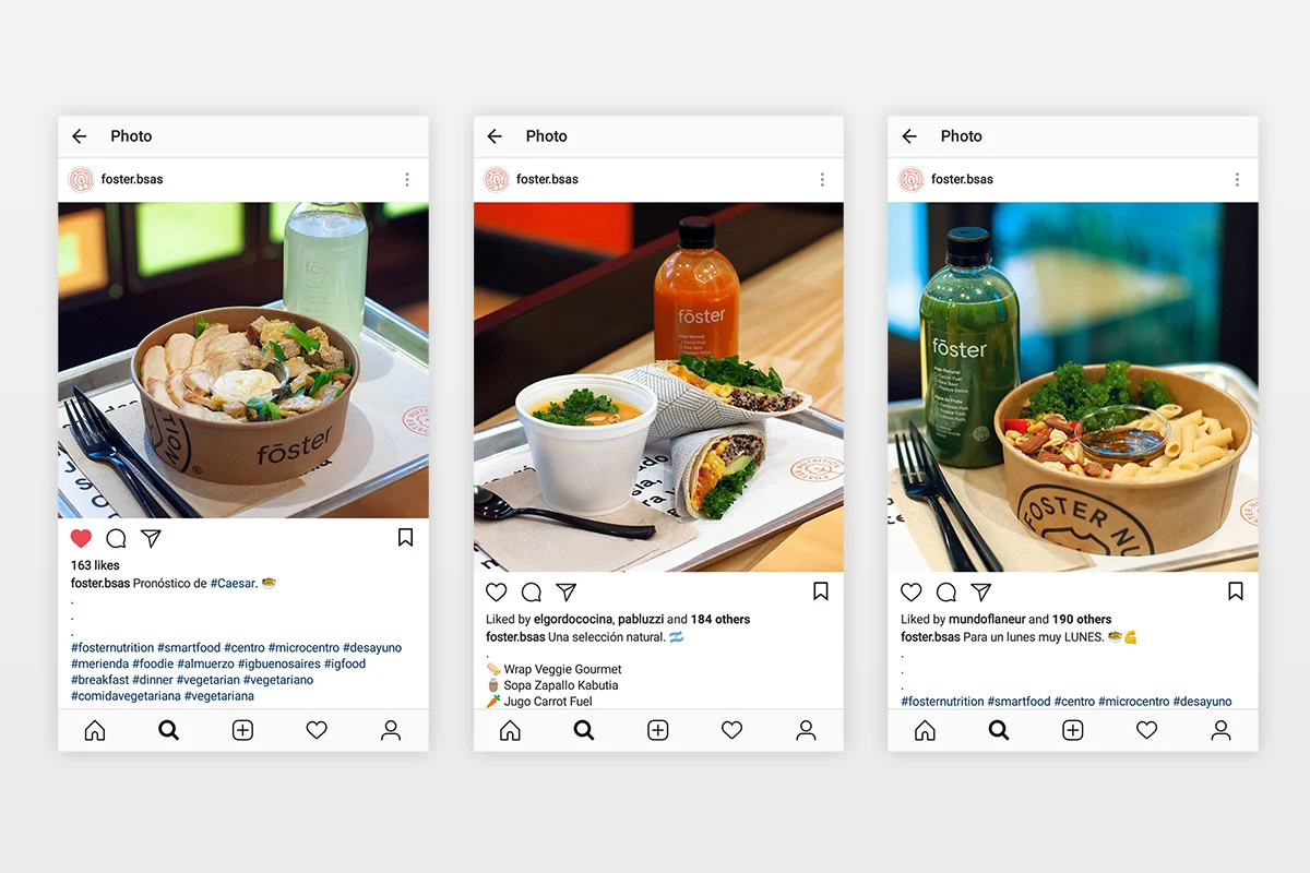 Fōster Nutrition food photography and social media templates
