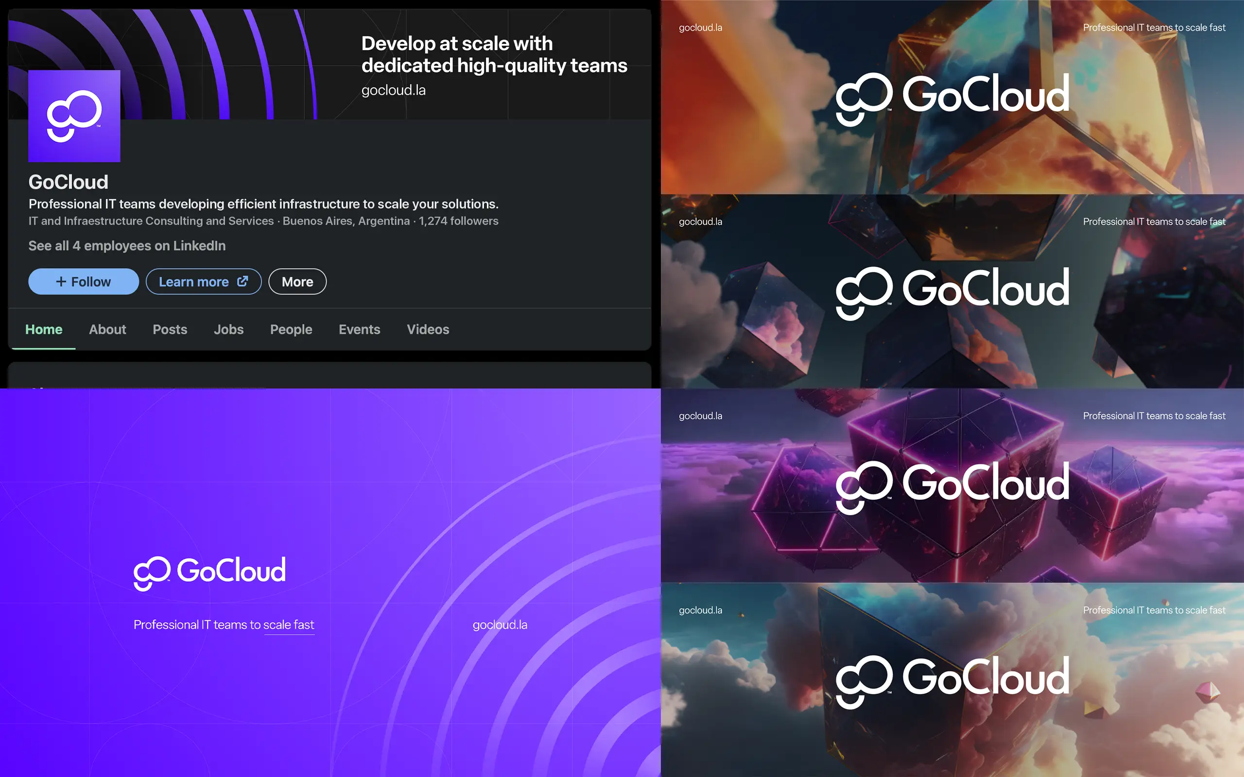 GoCloud social media banners
