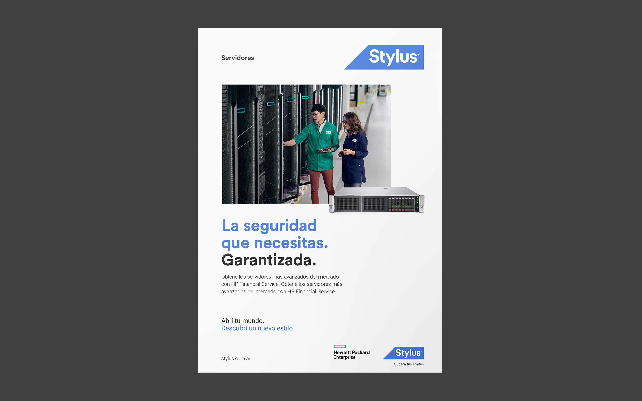 Stylus cybersecurity campaign poster using the visual system