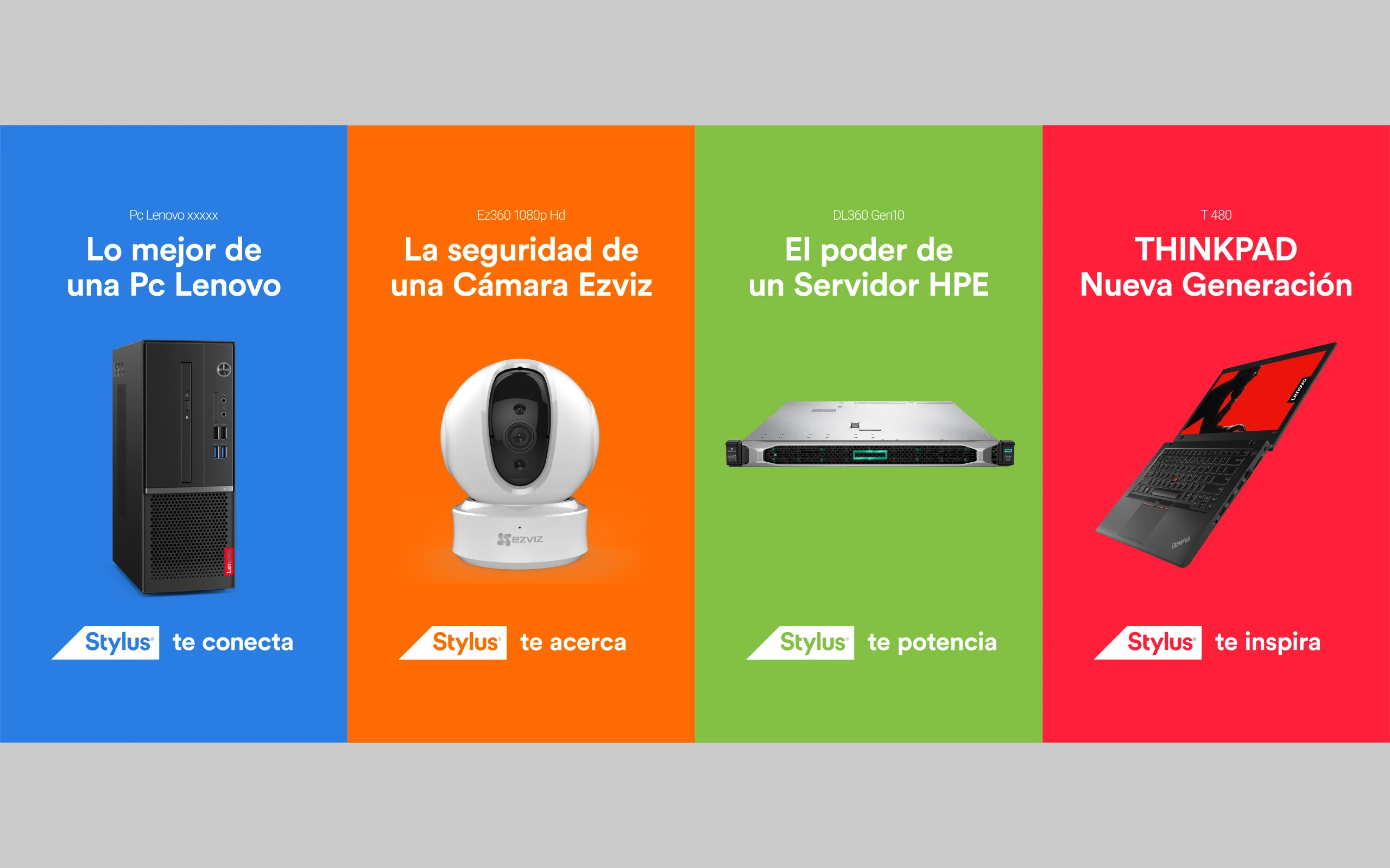 Stylus multi-brand technology campaign posters