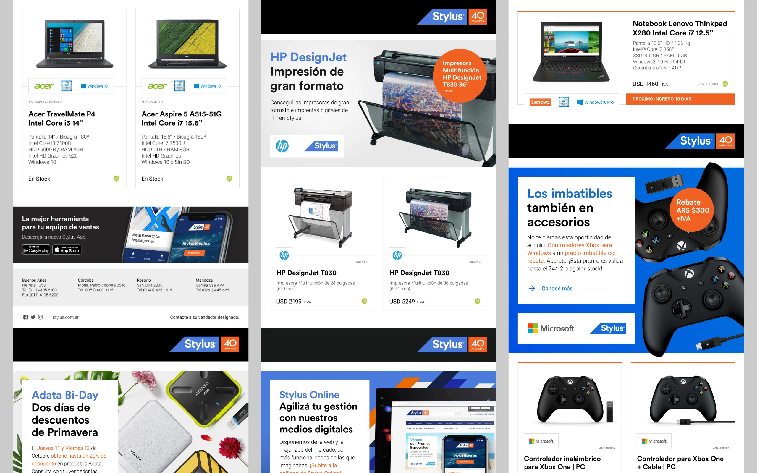 Stylus social media templates for technology product campaigns